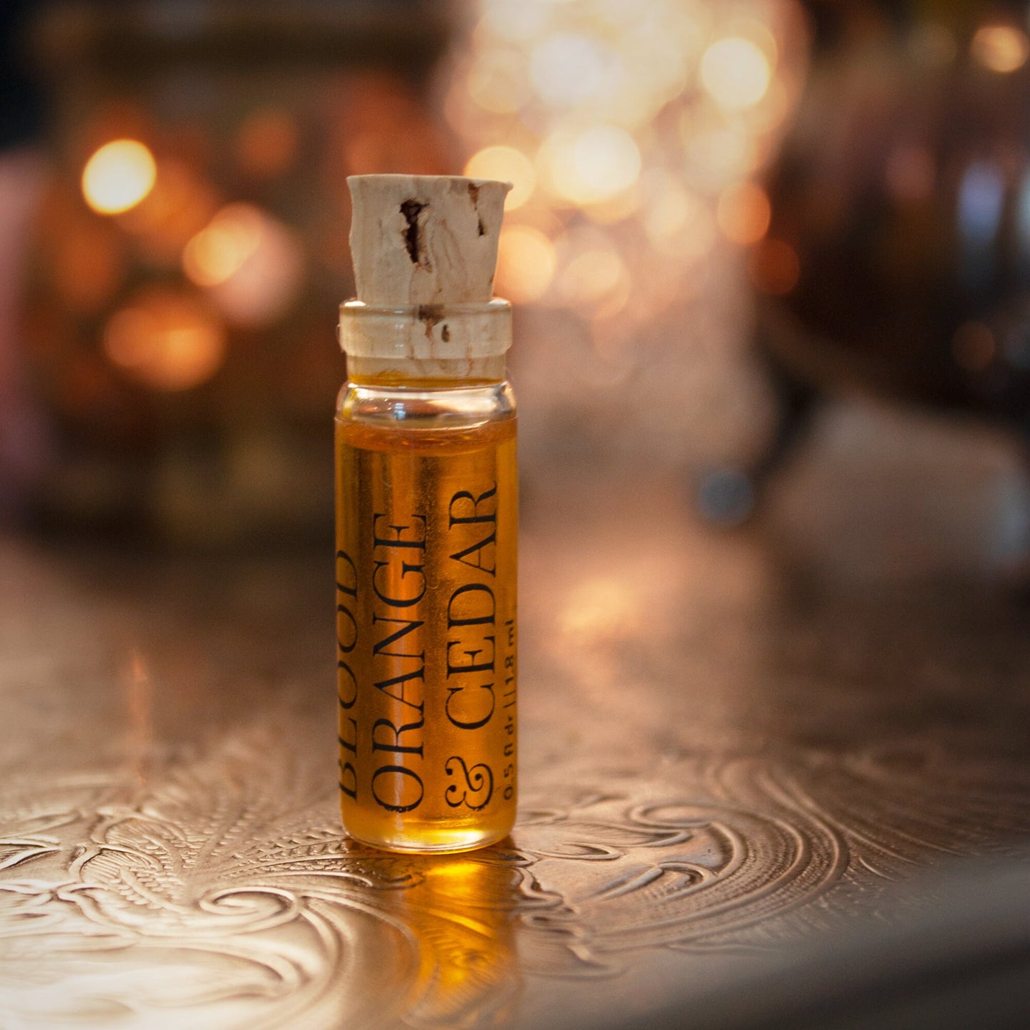 Blood Orange & Cedar Wood  - Unique Botanical Fragrances -  100% Natural - Perfume Oil